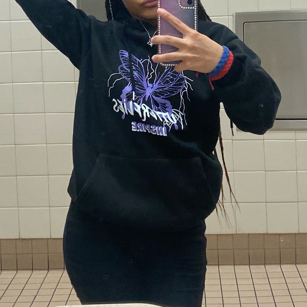 Black hoodie
